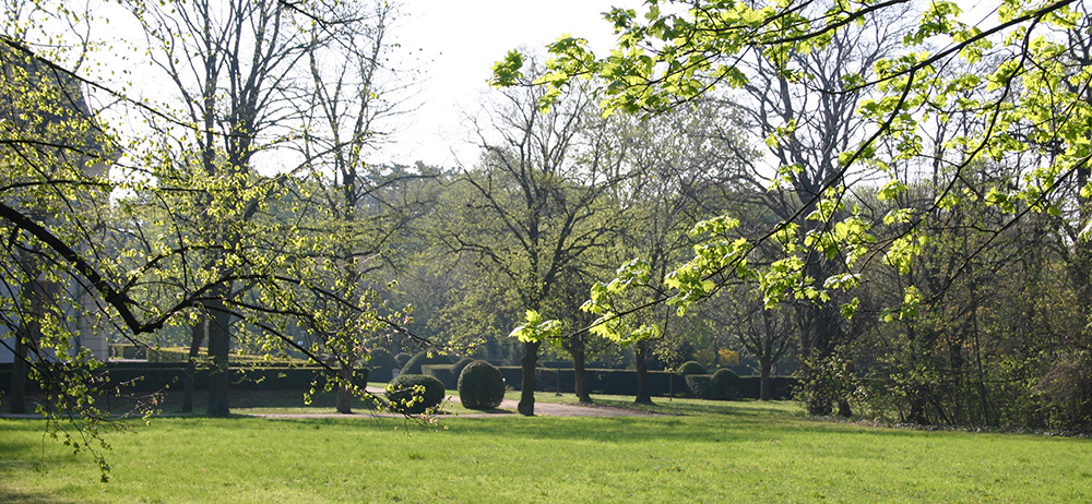 Schlosspark Halbturn im Frühling